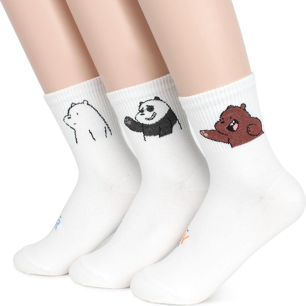 Vớ tất cao cổ anh em gấu We Bare Bears Chúng tôi đơn giản là gấu