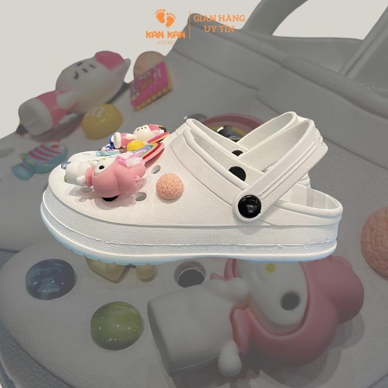 Giày Sục Bé Gái Cross KA102 Dép Sục Cho Bé Trẻ Em Kitty Elsa Pony Từ 3-10 Tuổi KanKanStore