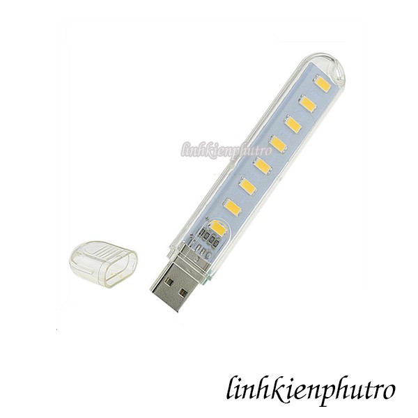 Đèn led USB 8 bóng - 2 cái