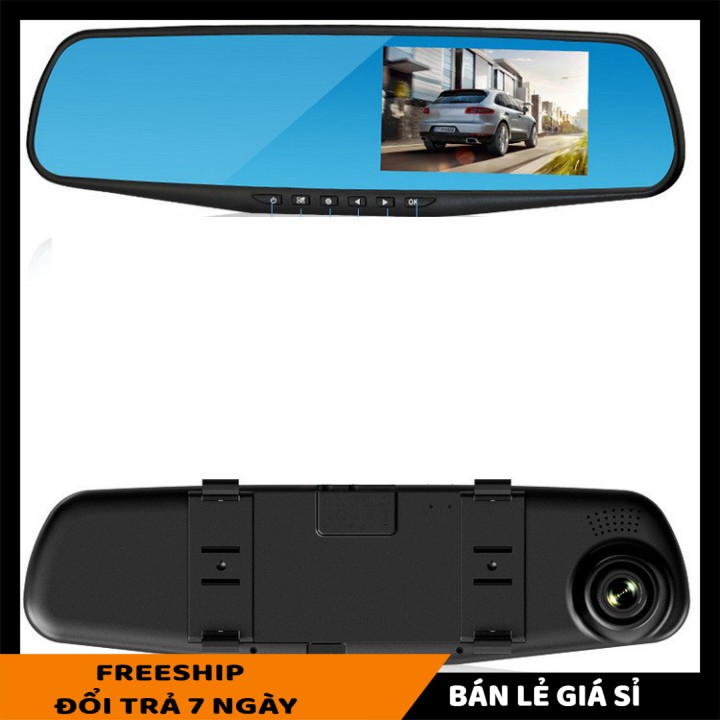 Thiết bị ghi hình ô tô SALE ️ Camera hành trình dạng gương chiếu hậu 4.0 9511