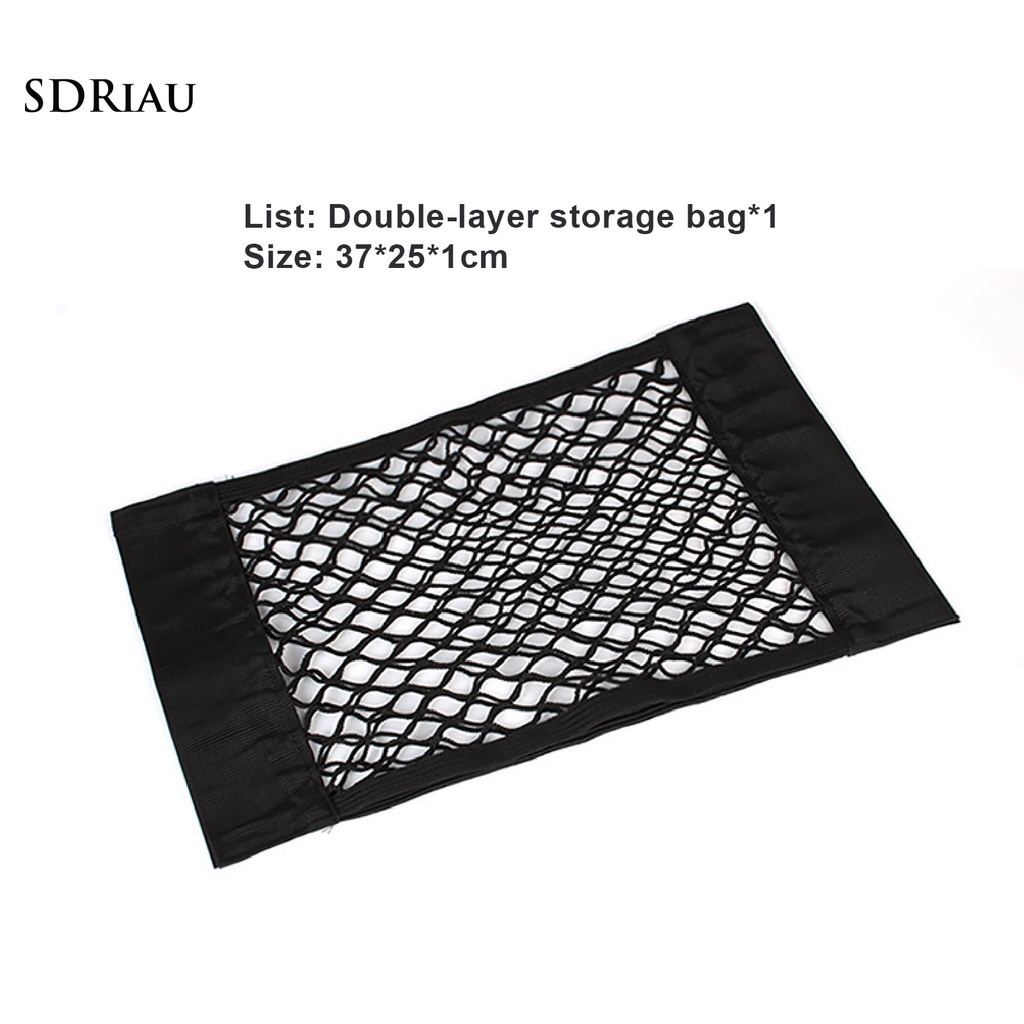 Túi Lưới Đựng Đồ Gọn Nhẹ Có Dây Kéo Cho Xe Hơi