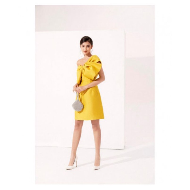 Đầm tiệc trễ vai Eva de eva, size L, new tag - nguyên mác