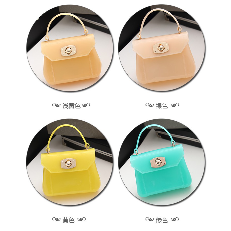 Túi đeo chéo nhựa jelly dáng furrrla size mini 17