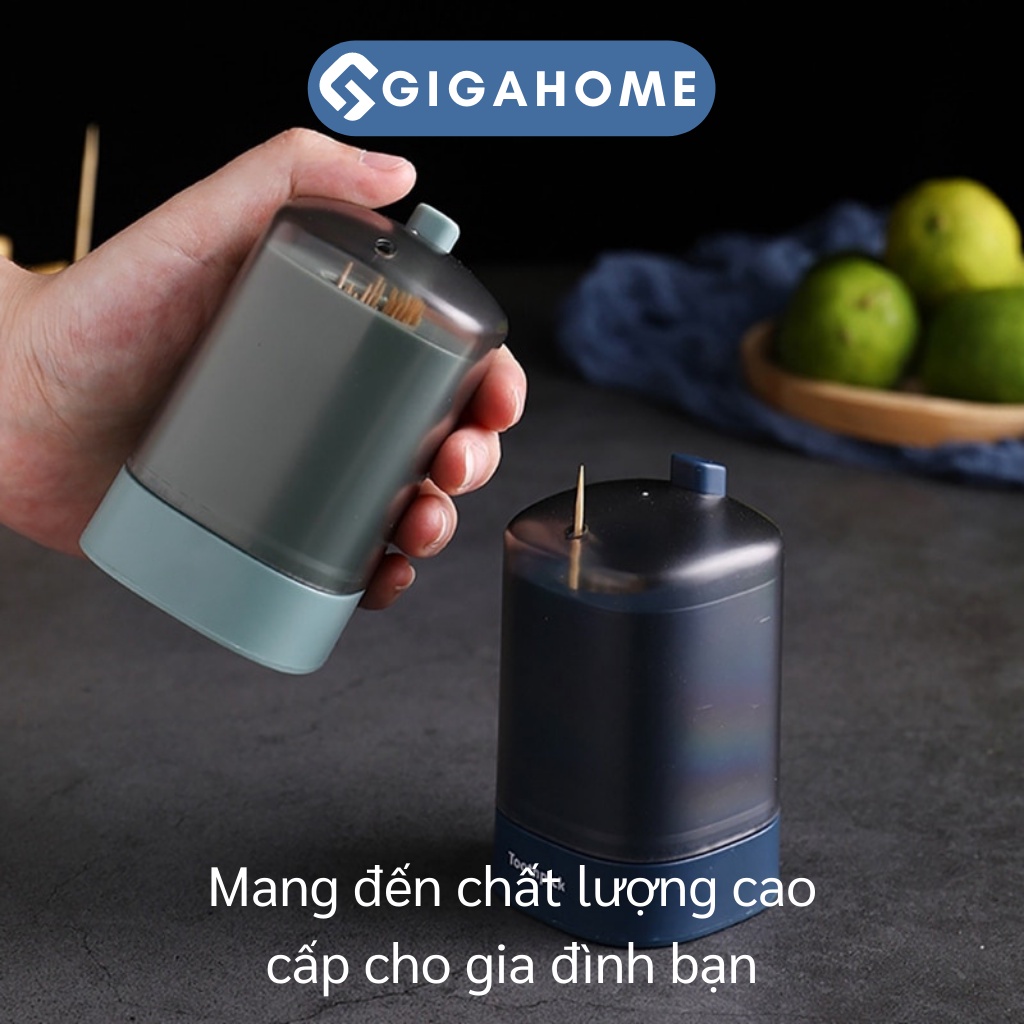 Hũ Đựng Tăm Có Nắp Bật Thông Minh GIGAHOME Thiết Kế Trang Nhã 9534