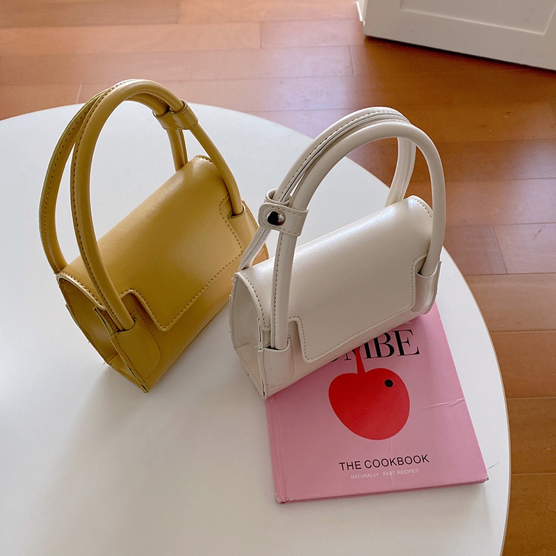 Túi Đeo Chéo Hình Vuông Nhỏ Màu Hồng Phong Cách Hàn Quốc Dễ Phối Đồ Thời Trang Cho Nữ