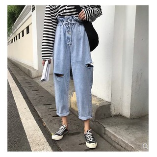 [Order] Quần bò cạp chun rách