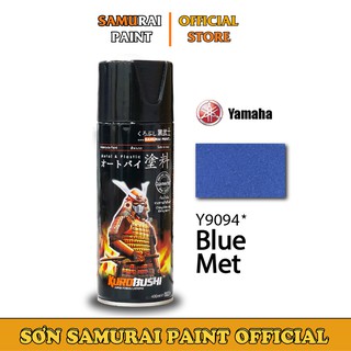 Chai xịt sơn samurai y9094 chính hãng màu xanh kim loại