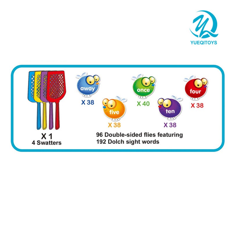 Sight Word Swat a Sight Word Game Bộ đồ chơi Board Game 114 món phù hợp cho bé trên 5 tuổi vui nhộn