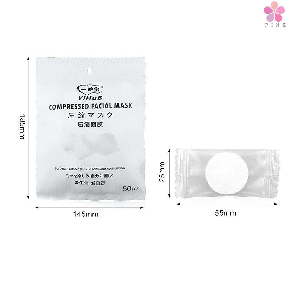 Set 50 mặt nạ nén bằng cotton không dệt chăm sóc da mặt dùng một lần | BigBuy360 - bigbuy360.vn