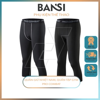 Quần giữ nhiệt nam pro combat, quần tập gym jogger legging nam