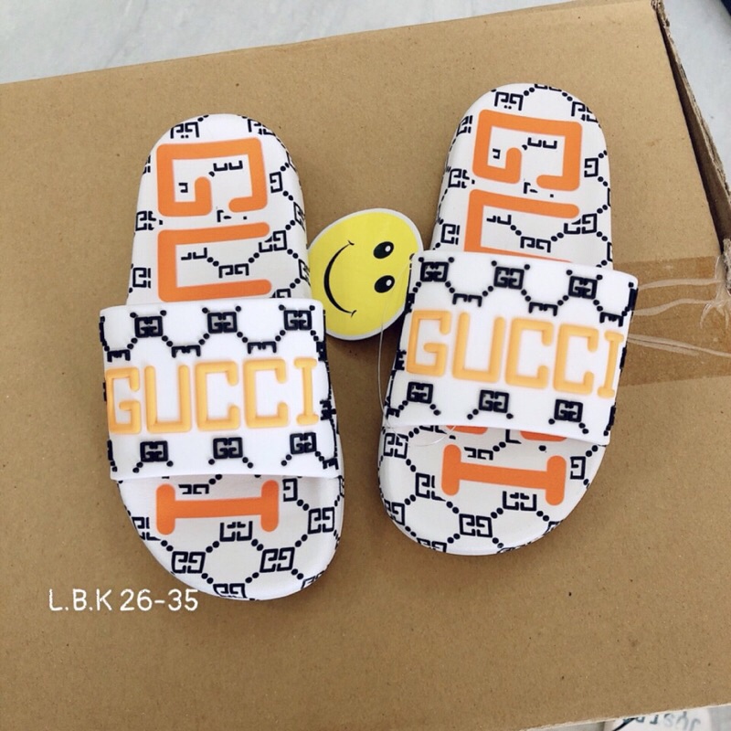 Dép lê G.uccii cho bé trai, bé gái hàng quảng châu mềm êm