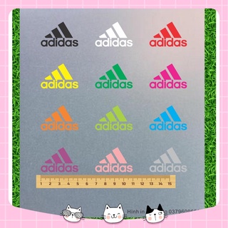 [Logo ủi nhiệt] Logo adidas nhiều màu in trực tiếp lên vải bằng bàn ủi, bàn là
