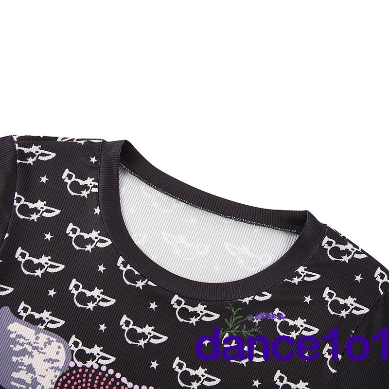 Hn Áo Thun Tay Dài Họa Tiết Trái Tim Đính Đá Thời Trang Cho Nữ