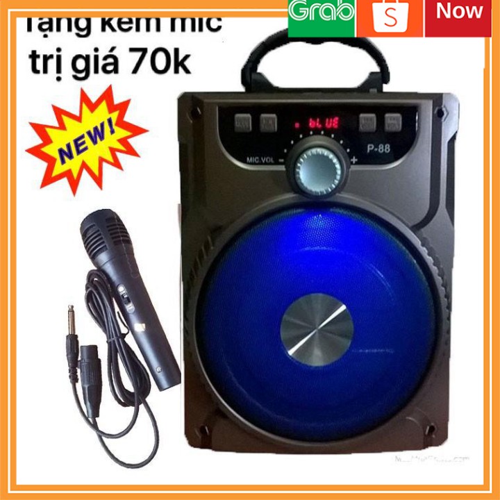 Loa Kéo Bluetooth P88 P89 KIOMIC Tặng Micro Hát Karaoke Cực Hay-Bảo hành 1 đổi 1(Có Hàng Nhiều) 🚀GIAO HÀNG HỎA TỐC NOWS