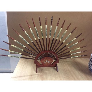 Bộ đũa thờ 10 đôi cắm xòe cánh quạt