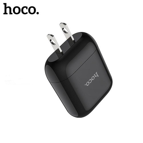 Củ sạc 1 cổng Hoco HK2 chất liệu nhựa ABS có khả năng chống cháy tốt