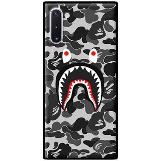 Ốp lưng samsung note 10 - note 10 plus - bape xám đen