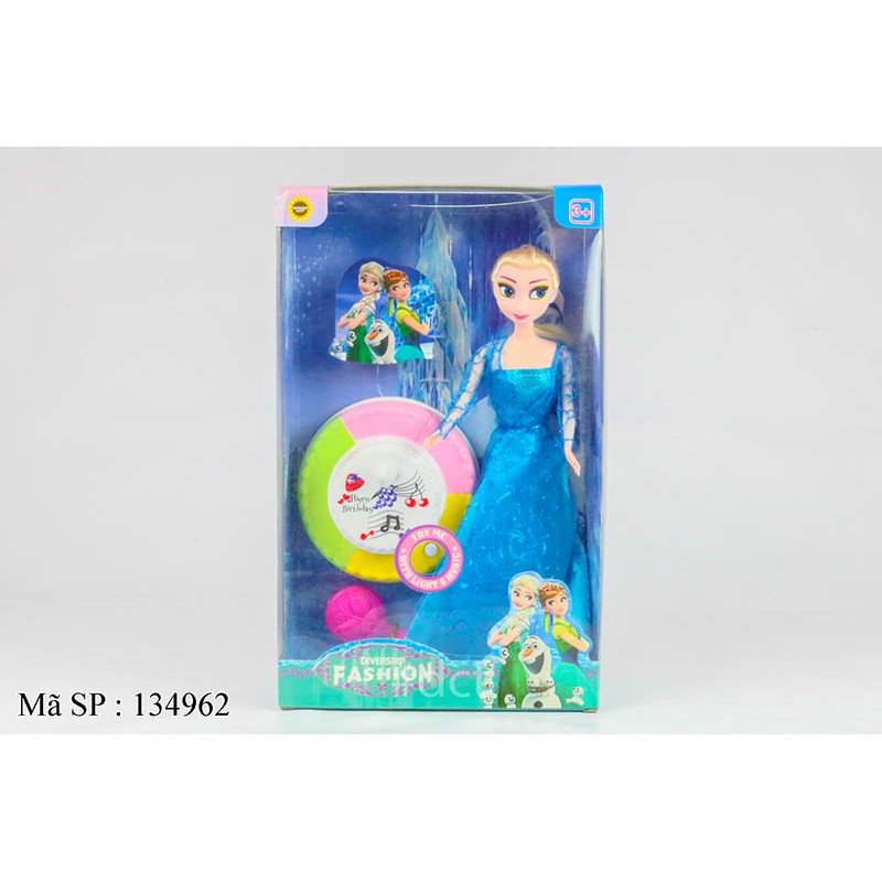 Búp bê baby 1 con người tuyết Elsa, bánh sinh nhật nhạc đèn 829-330