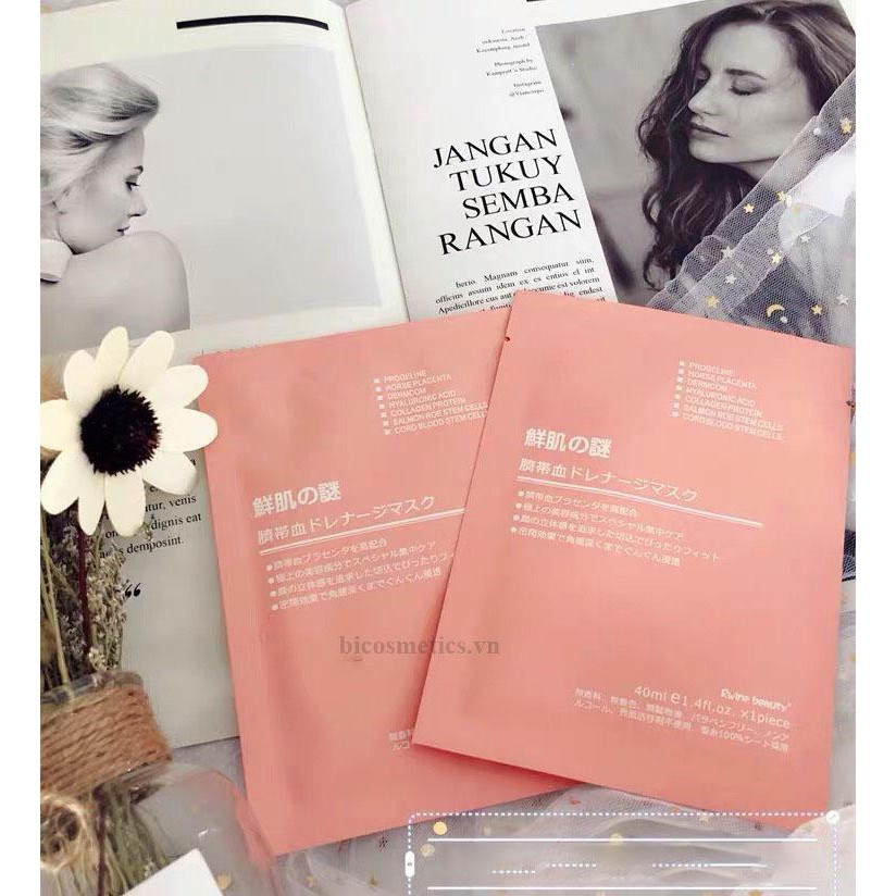 Mặt Nạ Nhau Thai Nhật Bản💞💞{FREESHIP}💞💞Mặt Nạ Tế Bào Gốc Nhau Thai Nhật Bản Chính Hãng Date 2022 [Mat Na] | Thế Giới Skin Care
