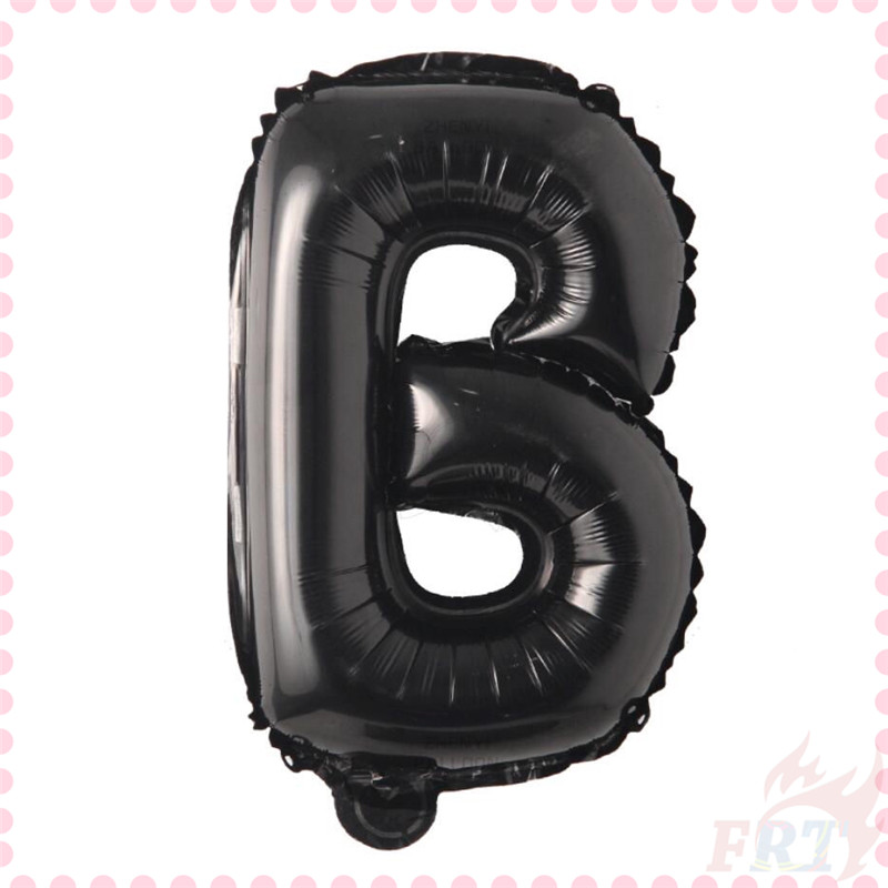 ♦ Party Decoration - Balloons ♦ 1Pc 16Inch Black Foil Letter Balloons Letter Balloon Wedding Happy Birthday Party Decoration（Letter：T-Z）