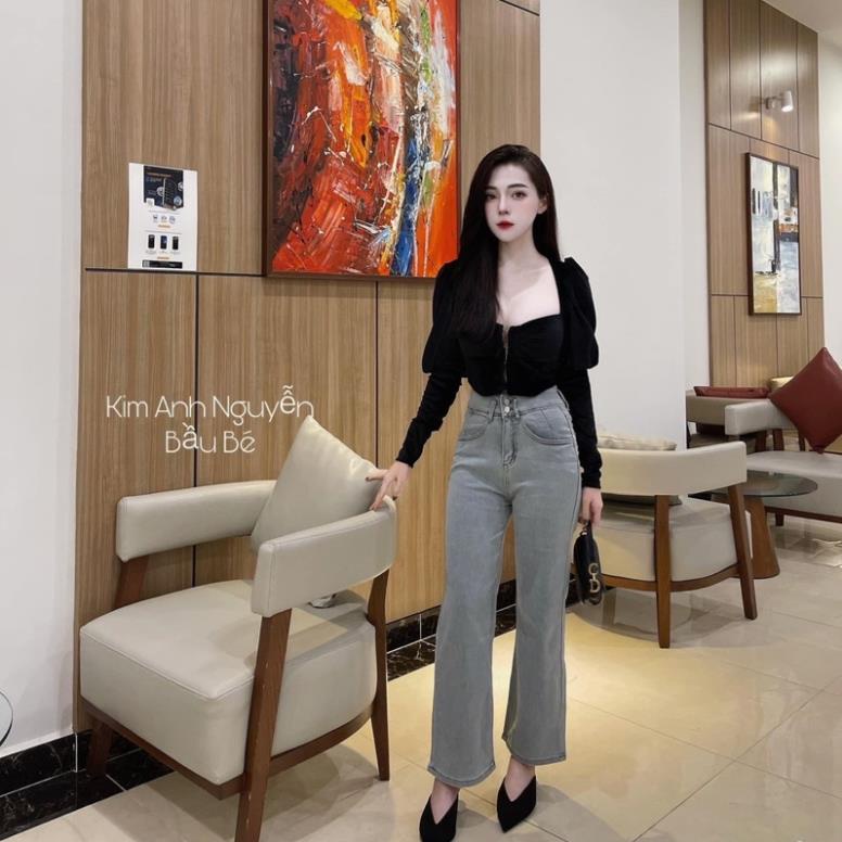 QUẦN JEAN SUÔNG TRƠN 2 KHUY M3102 CHO NỮ
