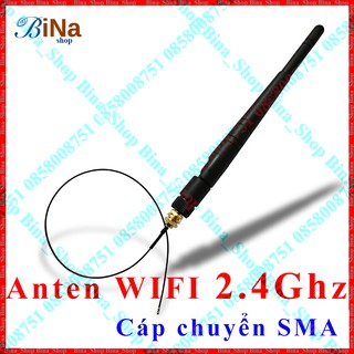 Anten wifi 2.4ghz 3dbi / anten và cáp sma mua riêng