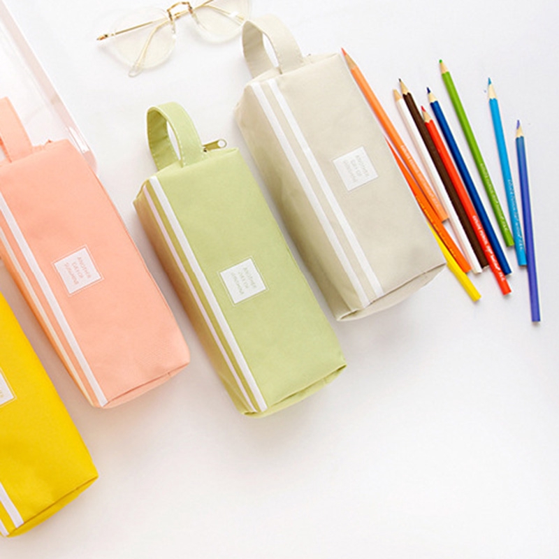 Túi đựng bút sức chứa lớn thiết kế 2 ngăn kiểu dáng sáng tạo