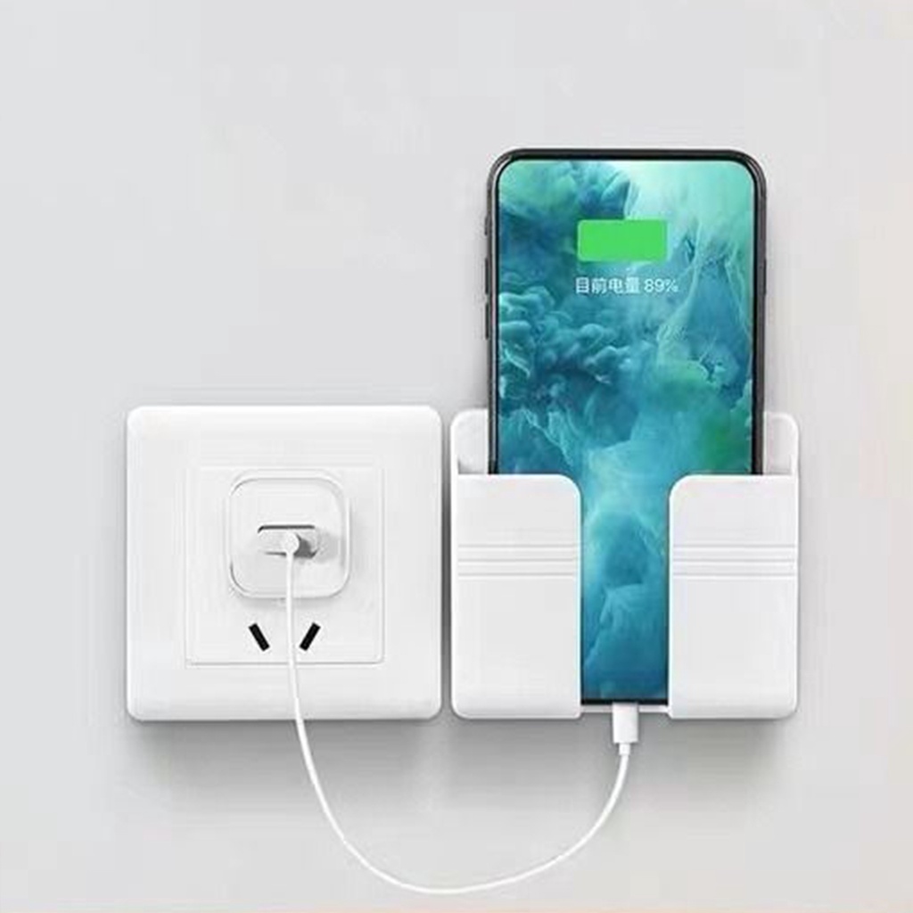 Giá dán tường để Remote, giá đỡ điện thoại khi sạc dán tường