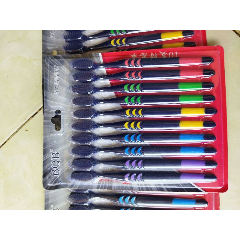 Vỉ 10 Bàn chải đánh răng than tre hoạt tính- NM126
