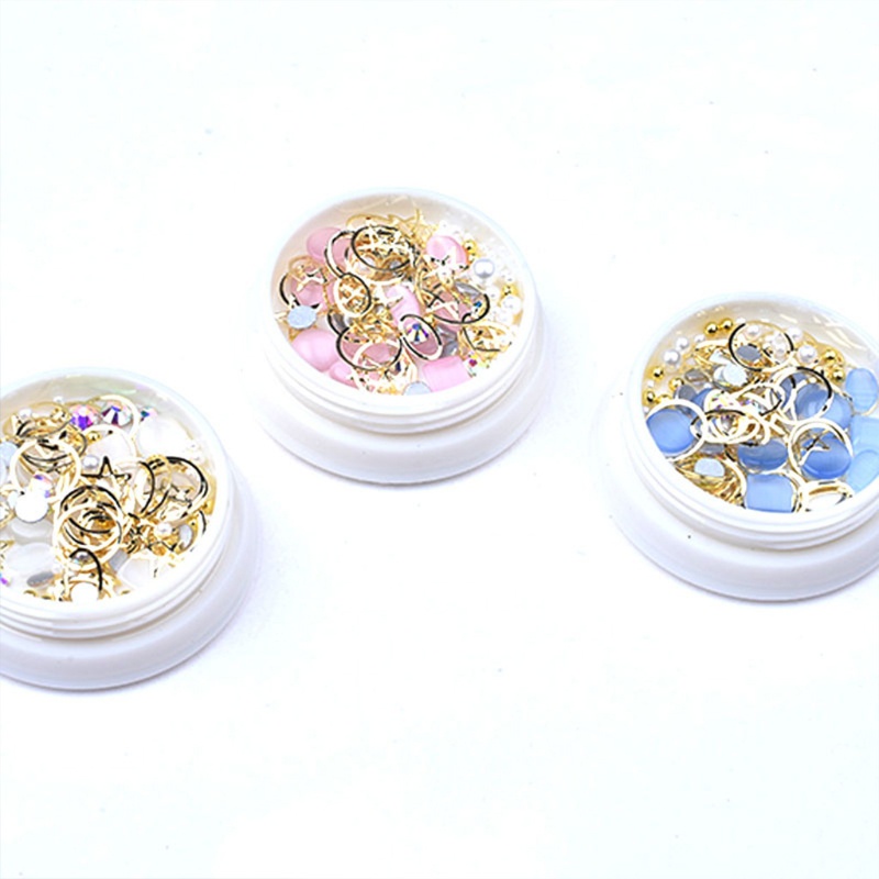 Hộp Hạt Cườm Nhỏ 3D Dùng Trang Trí Móng Tay Nghệ Thuật