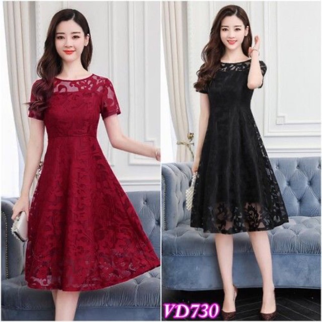 Đầm ren cao cấp kèm ảnh thật