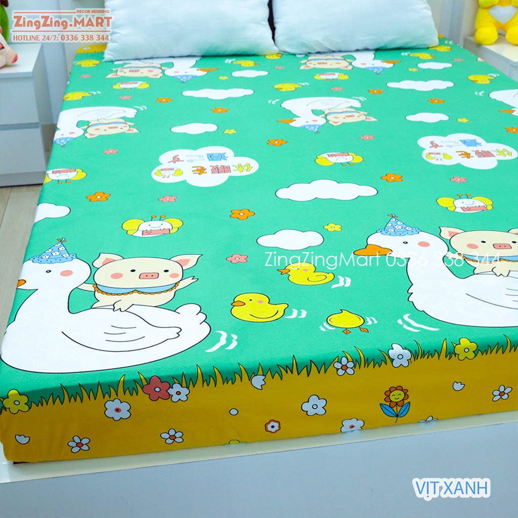 Ga chống thấm Cotton Vũ Trụ space Chống nước tuyệt đối || Drap chống thấm bảo vệ đệm