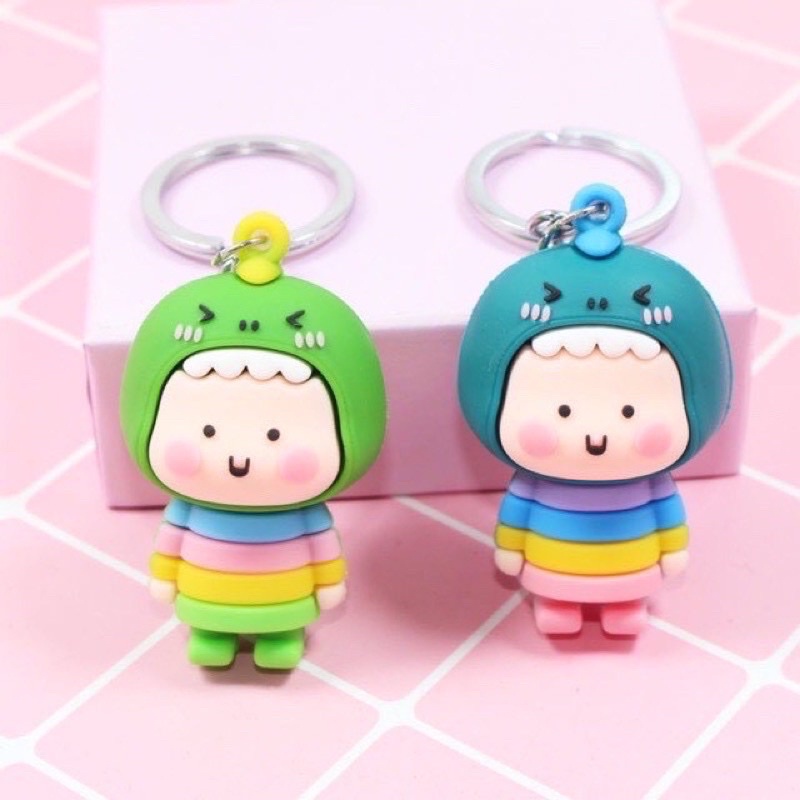 Móc Khoá Búp Bê Khủng Long Hot Trend Móc Treo Chìa Khoá Silicon Hoạt Hình - Phụ Kiện Treo Balo Túi Xách - Quần Áo Nón