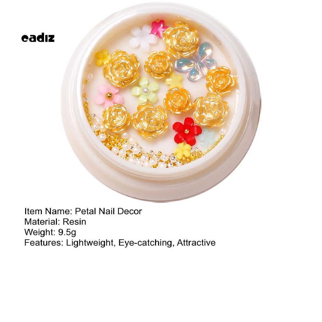 1 Hộp Phụ Kiện Hoa Trà 3D Trang Trí Móng Tay