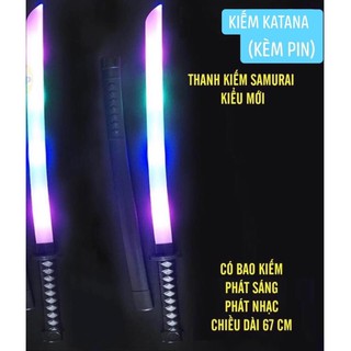 Đồ chơi kiếm Katana nhựa dùng pin( kèm tặng pin)