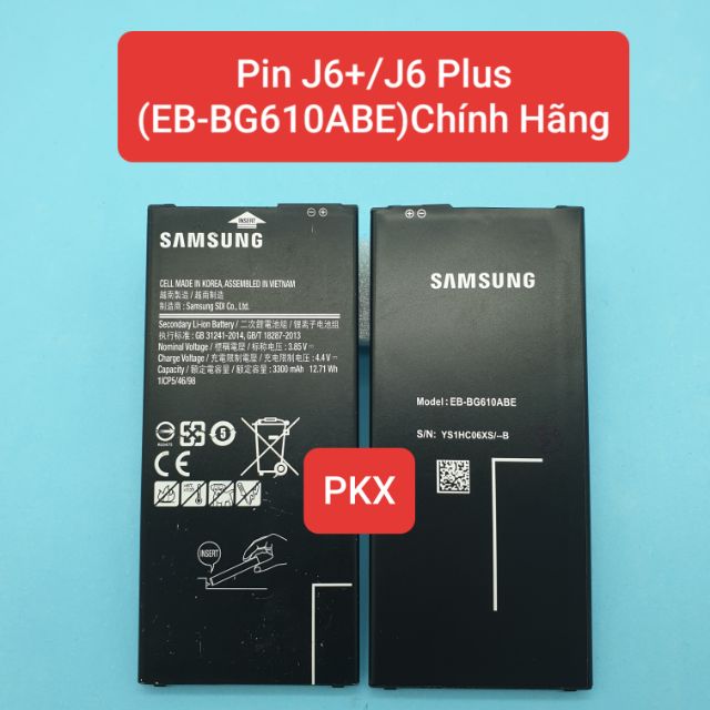 Pin Samsung J6+/J6 Plus (EB-BG610ABE) Chính Hãng