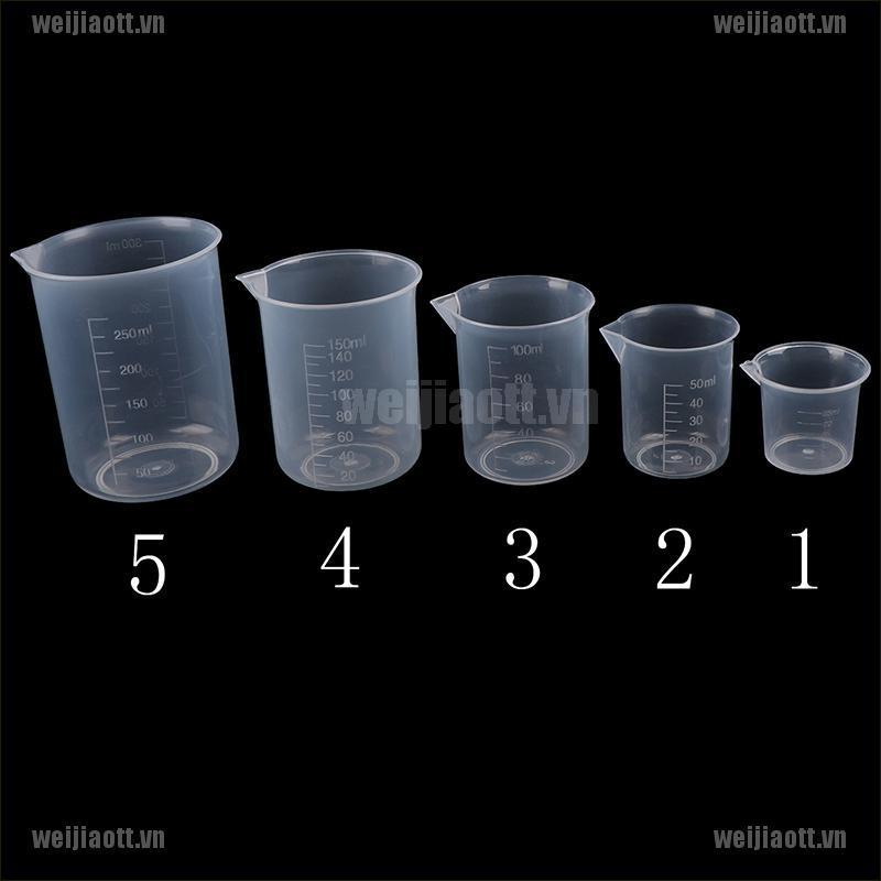 Set 2 Cốc Đo Lường Bằng Nhựa Trong Suốt Dành Cho Nhà Bếp