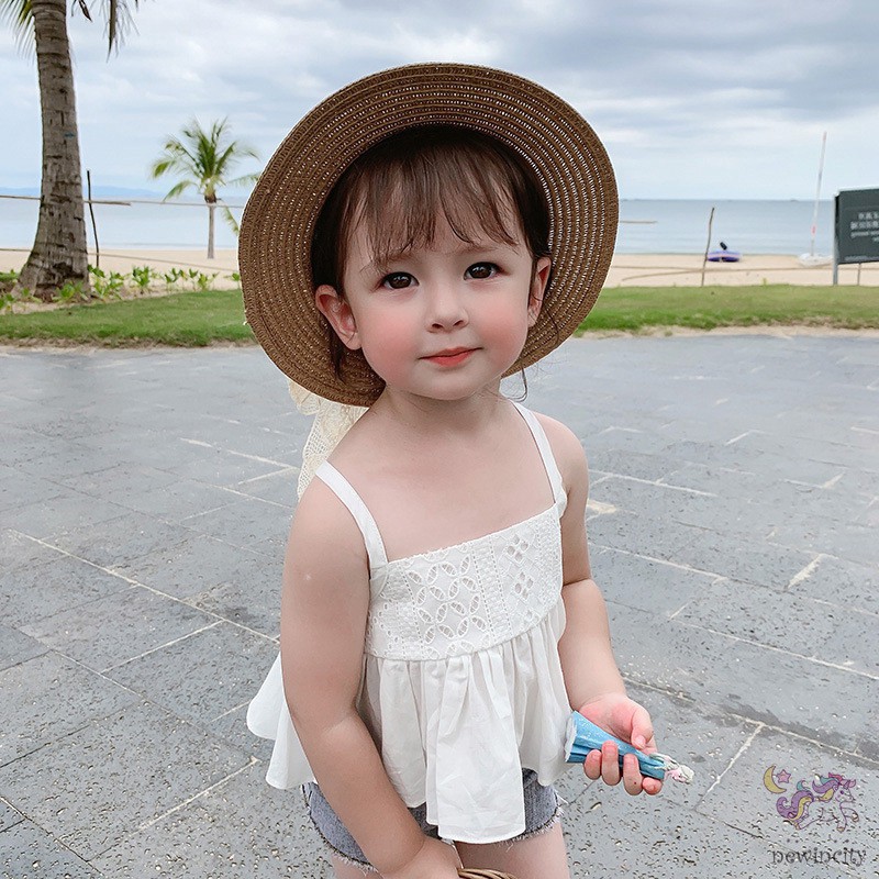 Áo hai dây thoải mái mùa hè phong cách Hàn Quốc cho bé gái