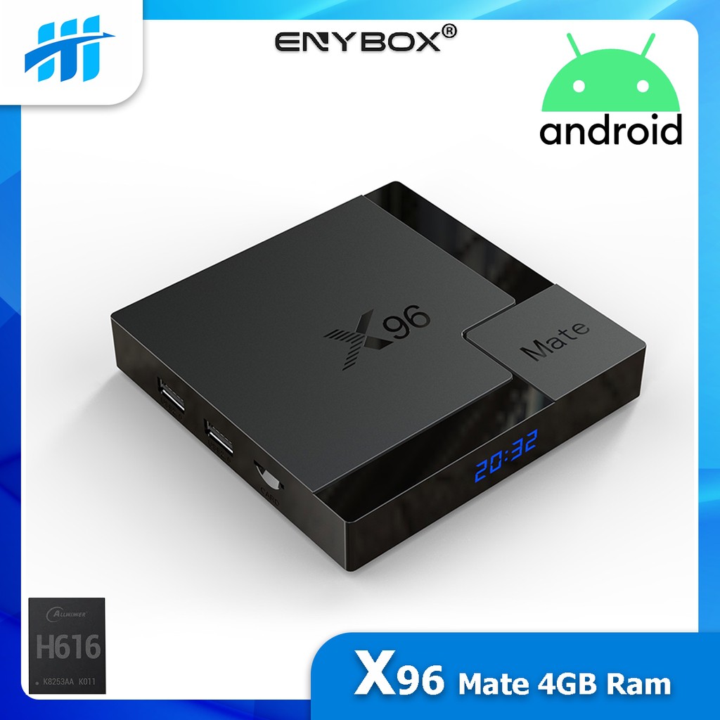 ❅Android TV Box X96 Mate - Android 10, Ram 4GB