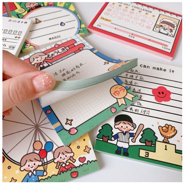 HOT Giấy Note Ghi Chú Tiện Lợi Hình Dễ Thương bookmark check list - SO02 ULZZANG