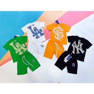 Sét MLB KID CHECKERBOARD ,bộ cho bé Made in VN full tag code