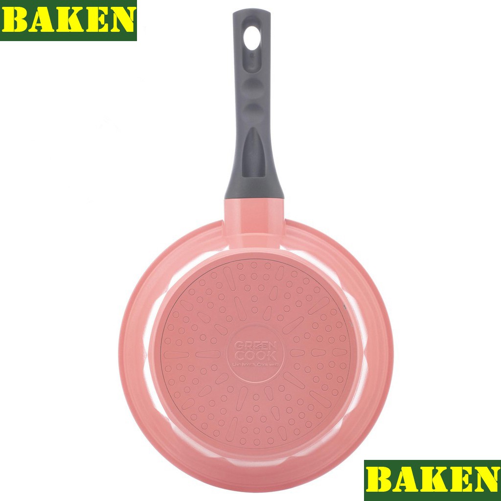 Nồi Đúc Vân Đá 5 Lớp Ceramic GREENCOOK GCS02 – Nồi Đáy Từ Hợp Kim Nhôm - BAKEN