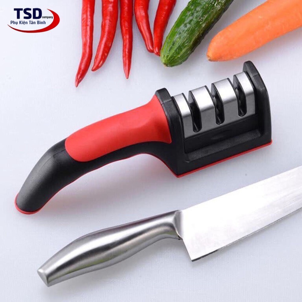 Dụng cụ mài dao inox nhật 3 khe 3 Rãnh Chất Liệu Thép Không Gỉ Cao Cấp Với 3 Chế Độ Mài