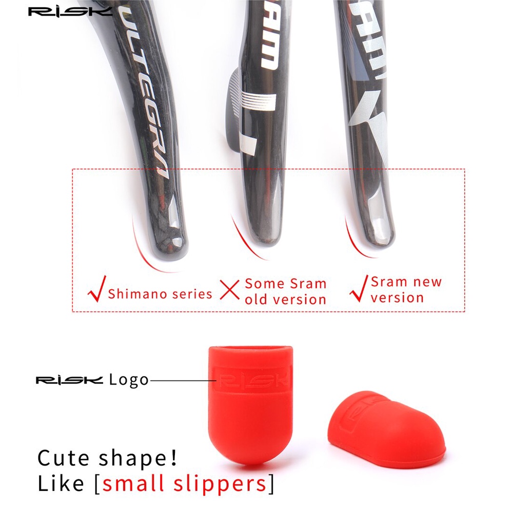 1 Cặp Bọc Bảo Vệ Cần Gạt Số Xe Đạp Bằng Silicone Chống Trầy Xước