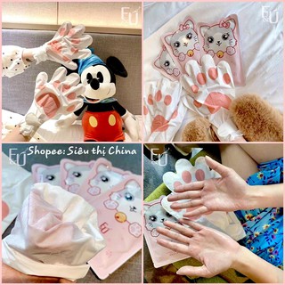 HOT TAOBAO — Mặt Nạ Ủ Dưỡng Da Tay Mềm Mịn Hình Bàn Chân Mèo Bao Tay Ủ Bảo Vệ Da Tay Chống Lão Hoá
