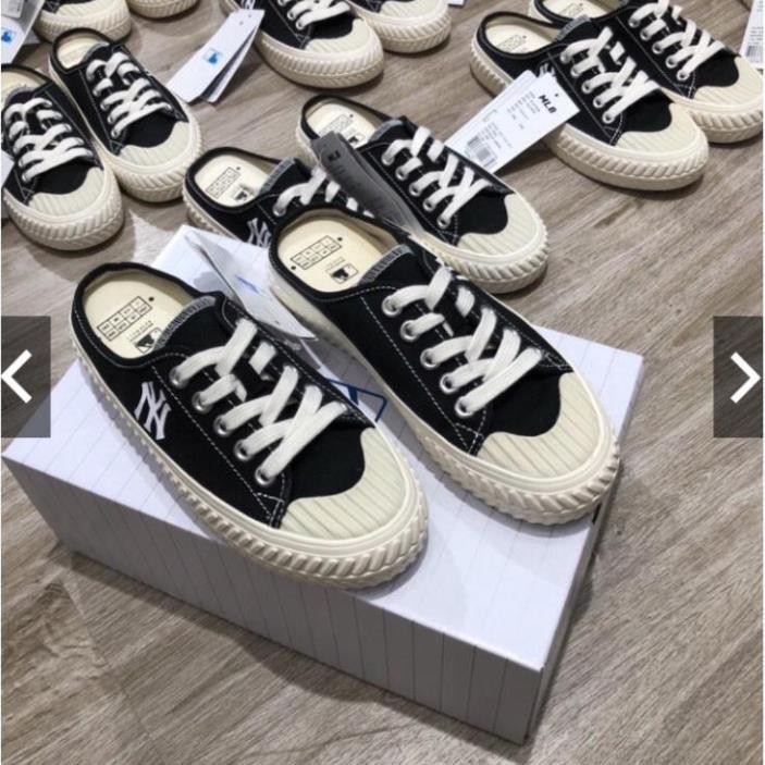 Giày sục nữ MLB ny Đen lười đạp gót Hot trend thể thao sneaker | BigBuy360 - bigbuy360.vn