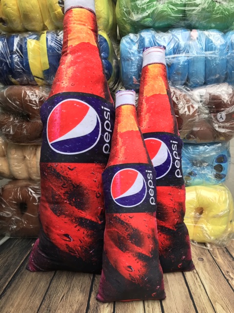 Gôi ôm 4D hình nước ngọt Pepsi size từ 60cm- 120cm