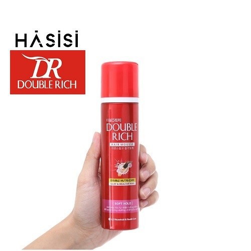 Kem Tạo Kiểu Tóc DOUBLE RICH - Hair Mousse Soft Hold 150ML