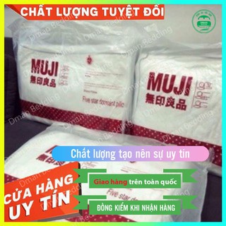 Cặp ruột gối đầu muji ép hơi vỏ cotton dày - Hàng Đẹp