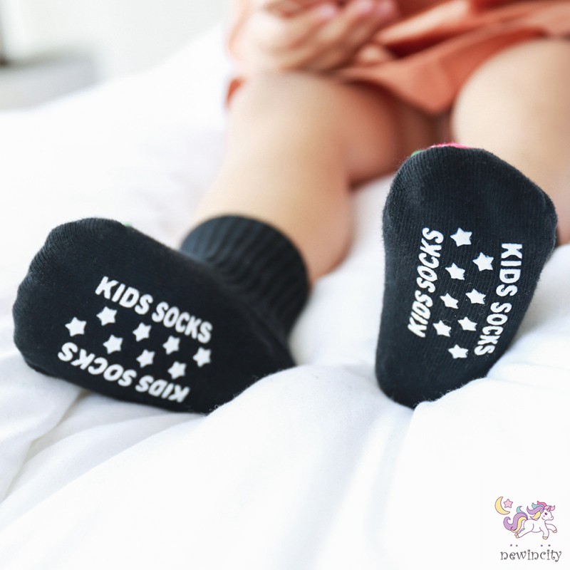 Tất cotton đính trái cây xinh xắn cho bé